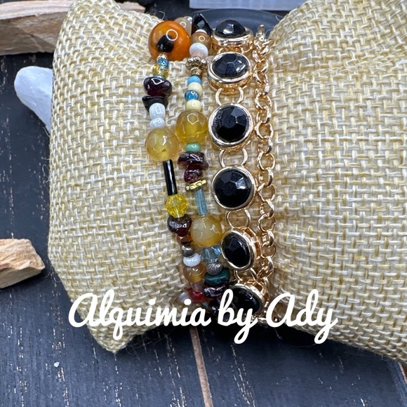 Alquimia Gold and Yellow Elegance Bracelet - Picture 2 of 2